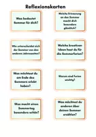 Vorschau - Stundenentwürfe - Reflexionskarten „Kreativ durch den Sommer“ – DaZ & Sommerschule - Seite 3