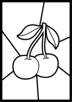 Vorschau - Mal- und Bastelvorlagen - Pop Art Früchte & Obst | Kunstprojekt Sommer | Ausmalbilder - Seite 3