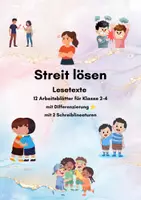 Vorschau - Stundenentwürfe - Konflikte lösen & Kompromisse finden – Lesetexte für die Grundschule - Deckblatt