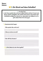 Vorschau - Stundenentwürfe - Konflikte lösen & Kompromisse finden – Lesetexte für die Grundschule - Seite 1