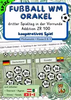 Vorschau - Spiele - Fußball WM Orakel | kooperatives Spiel | Freebie | zweiter Spieltag der Vorrunde | Addition ZR 100 - Deckblatt