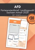 Vorschau - Arbeitsblätter - AfD Partei-Landtagswahl Sachsen-Anhalt 2026 (+ Audioaufnahme) - Deckblatt