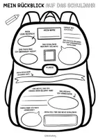 Vorschau - Arbeitsblätter - Rucksack Rückblick auf das Schuljahr zum Schuljahresende & Sommer - Seite 3