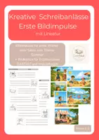 Vorschau - Arbeitsblätter - Kreative Schreibanlässe zum Thema Sommer - Deckblatt