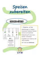 Vorschau - Arbeitsblätter - Wörterbuch "Speisen zubereiten" mit Erklärvideo - Deckblatt