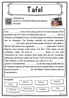 Vorschau - Unterrichtsreihen - Tafel Lückentext mit Wortspeicher Hörverstehen und Suchsel - Seite 1