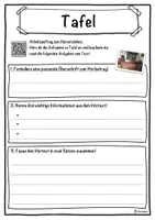 Vorschau - Unterrichtsreihen - Tafel Lückentext mit Wortspeicher Hörverstehen und Suchsel - Seite 3