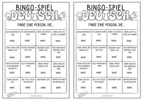 Vorschau - Arbeitsblätter - Bingo Spiel für das Schuljahresende im Deutschunterricht: Finde eine Person, die… - Seite 3