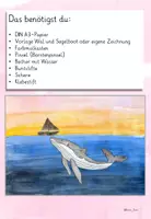 Vorschau - Mal- und Bastelvorlagen - Wal mit Segelboot malen & basteln – Kunstprojekt Meer mit Farbverlauf (Kunst Klasse 1, 2, 3, 4 mit Anleitung & Vorlagen) - Seite 2