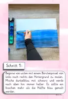 Vorschau - Mal- und Bastelvorlagen - Wal mit Segelboot malen & basteln – Kunstprojekt Meer mit Farbverlauf (Kunst Klasse 1, 2, 3, 4 mit Anleitung & Vorlagen) - Seite 3