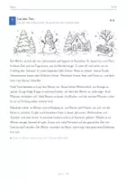 Vorschau - Mal- und Bastelvorlagen - Winter DaZ Lesetext Hörverstehen Klasse 3 - Seite 1