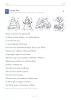 Vorschau - Mal- und Bastelvorlagen - Winter DaZ Lesetext Hörverstehen Klasse 3 - Seite 2