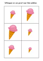 Voorbeeld - Uitknippen en van groot naar klein plakken (Thema zomer) - Pagina 3