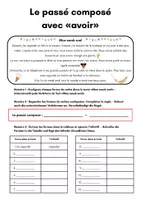 Vorschau - Unterrichtsreihen - Le passé composé mit avoir (Grammatikregel, Übungen) - Seite 1