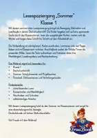 Vorschau - Spiele - Lesespaziergang Sommer, Deutsch Klasse 1 - Seite 1