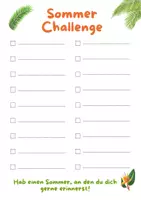 Vorschau - Arbeitsblätter - Sommer Challenge/ Bucketlist für Jugendliche - Seite 2