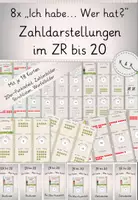 Vorschau - Unterrichtsreihen - XXL-Paket: Mathe Klasse 1! GROWING BUNDLE! Freiarbeitsmaterialien, Förderung Zahlvorstellung und Operationsvorstellung im ZR bis 20, Verliebte Zahlen - Seite 1