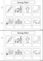 Vorschau - Arbeitsblätter - Übungsheft, Silben, Reimwörter, Artikel uvm., Klasse 1 - Seite 3