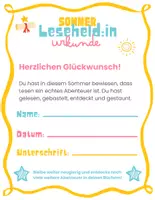 Vorschau - Arbeitsblätter - Sommerferien-Lesechallenge: Checkliste & Urkunde für den Ferienstart - Seite 2