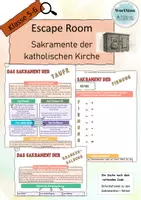 Vorschau - Unterrichtsreihen - Sakramente der katholischen Kirche - Escape Room - Deckblatt