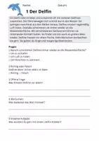Vorschau - Stundenentwürfe - Leseverständnis Meerestiere – Klasse 2 | 10 Lesetexte mit Fragen & Lösungen - Seite 3