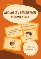 Vorschau - Spiele - Who am I? – 25 herbstliche Rätselkarten (Englisch, Klasse 5/6) - Deckblatt