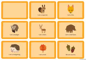 Vorschau - Spiele - Who am I? – 25 herbstliche Rätselkarten (Englisch, Klasse 5/6) - Seite 2