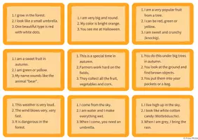 Vorschau - Spiele - Who am I? – 25 herbstliche Rätselkarten (Englisch, Klasse 5/6) - Seite 3