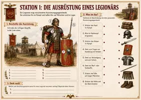 Vorschau - Arbeitsblätter - Stationsarbeit: Das Römische Reich – Ausrüstung, Lager, Limes und Legionäre verstehen - Seite 2