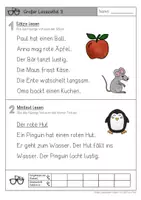 Vorschau - Arbeitsblätter - 20 große Lesezettel - Ende Kl. 1 & Kl. 2 - Seite 3