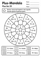 Vorschau - Arbeitsblätter - Rechenmandalas Klasse 2 - Seite 1