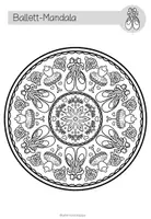 Vorschau - Mal- und Bastelvorlagen - BALLETT - Mandalas (5 Malvorlagen) - Seite 3