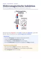 Vorschau - Arbeitsblätter - Elektromagnetische Induktion Klasse 8 Arbeitsheft - Seite 1