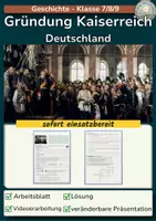 Vorschau - Stundenentwürfe - Reichsgründung 1871 - Deckblatt