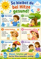 Vorschau - Arbeitsblätter - Umgang bei Hitze - Informationen für Eltern + Kinder / D + AT - Seite 1