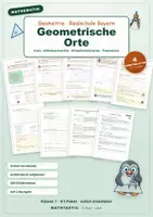 Vorschau - Arbeitsblätter - Geometrische Orte Klasse 7 Realschule – Komplettpaket (10 AB) - Seite 1