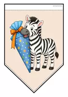 Vorschau - Mal- und Bastelvorlagen - Zebraklasse - Girlande (Klassentier) - Seite 3