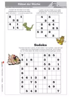 Vorschau - Arbeitsblätter - 52 Rätsel der Woche Klasse 4 | Sudoku, Wabenrätsel, Spinnennetz | Mathe-Knobeln für ein ganzes Schuljahr | mit Lösungen - Seite 3