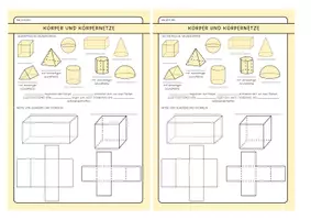 Vorschau - Arbeitsblätter - Arbeitsblatt_Körper und Körpernetze_DEL - Deckblatt