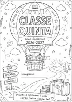 anteprima - Materiale di supporto/inclusione - Volare verso nuove avventure CLASSE 5 (COPERTINE) - Pagina di copertina