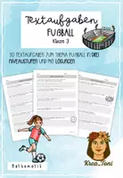 Vorschau - Arbeitsblätter - Textaufgaben Fußball – 30 Sachaufgaben in 3 Niveaustufen mit Lösungen (Mathematik Klasse 3) - Deckblatt