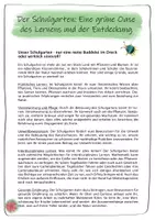 Vorschau - Arbeitsblätter - Lernen im Schulgarten – Natur erleben & Wissen wachsen lassen - Seite 1