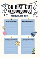 Vorschau - Arbeitsblätter - Das wahre Zeugnis / Schuljahresreflexion - Deckblatt
