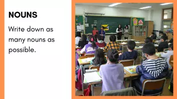 Voorbeeld - Nouns, adjectives and verbs, how lucky are you today - Pagina 1