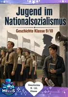 Vorschau - Arbeitsblätter - Hitlerjugend Klasse 9-10, Jugend im Nationalsozialismus - Deckblatt