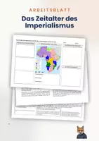 Vorschau - Arbeitsblätter - Arbeitsblatt + Quellen: Das Zeitalter des Imperialismus (1870-1914) - Die Aufteilung Afrikas - Deckblatt