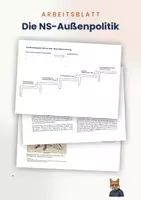 Vorschau - Arbeitsblätter - Arbeitsblatt + Quellen: Die NS-Außenpolitik - Deckblatt