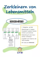 Vorschau - Arbeitsblätter - Wörterbuch "Zerkleinern von Lebensmitteln" mit Erklärvideo - Deckblatt
