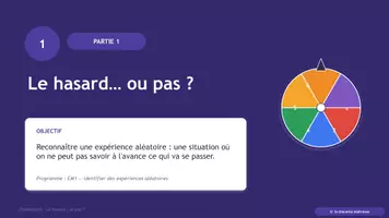Aperçu - Présentation / Support pour le tableau - Les probabilités CM1 - découverte (gratuit) - Page 3