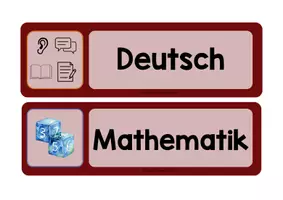 Vorschau - Präsentationen/Tafelbilder - Tagestransparenz für Schweizer Schulfächer, Morgenkreis, Tagesablauf - Seite 1